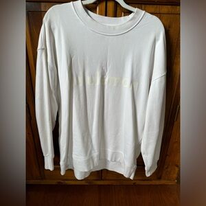 Lululemon Oversized White Sweatshirt
